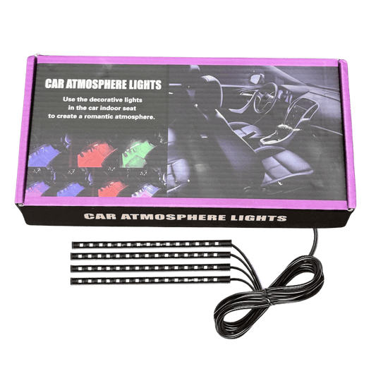 Interiørlys – RGB LED-lys til fotkammer (4 stk) - Atmosfæriske lys