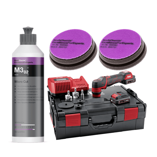 Poleringspakke E – Presisjons- og finpoleringspakke med FLEX PXE 80