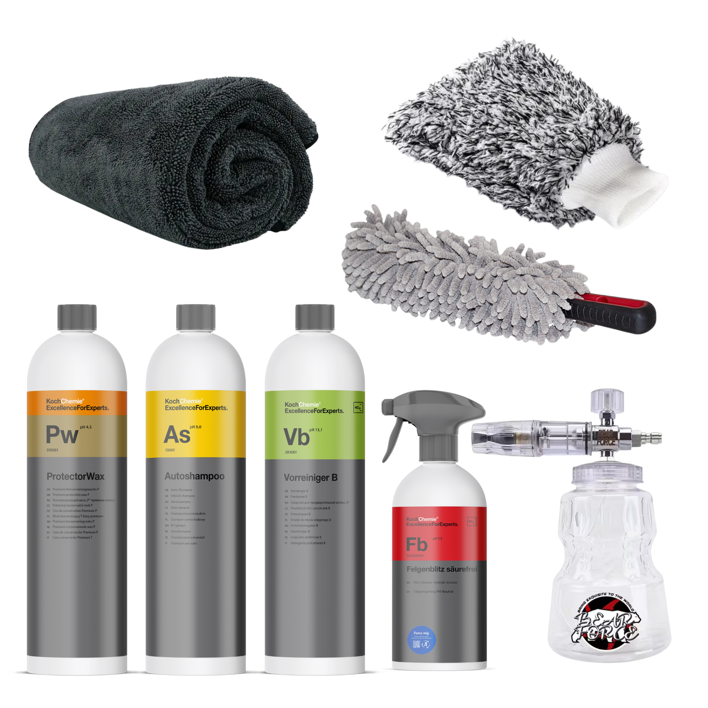 Komplett Utvendig Vaskepakke – Forvask, vask og beskyttelse i en pakke