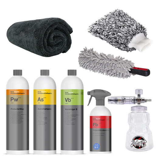Komplett Utvendig Vaskepakke – Forvask, vask og beskyttelse i en pakke