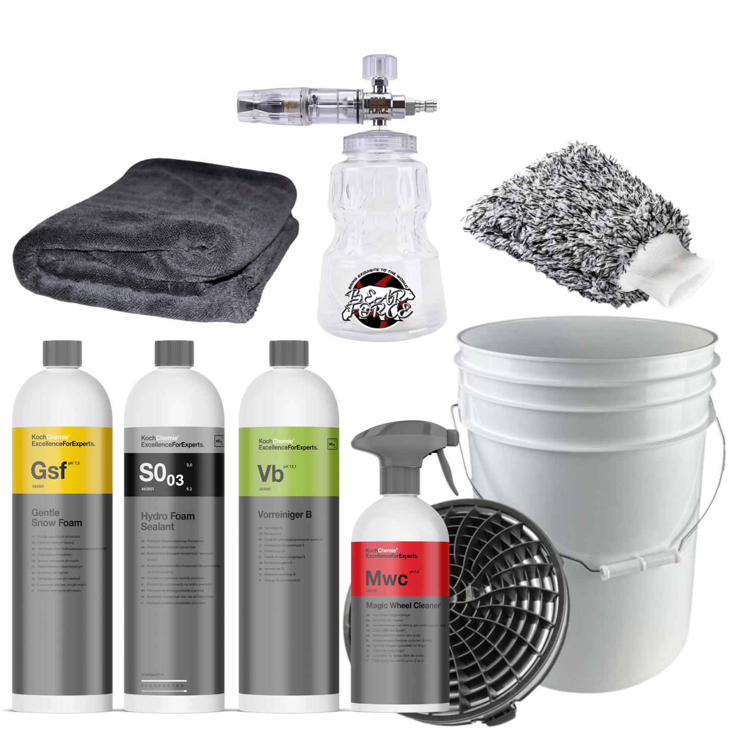 Premium Vaskebøtte – Komplett utstyrspakke for perfekt utvendig bilvask