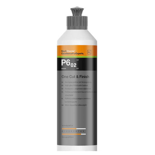 One Cut & Finish P6.02 (250 ml) – Medium poleringsmiddel med voks