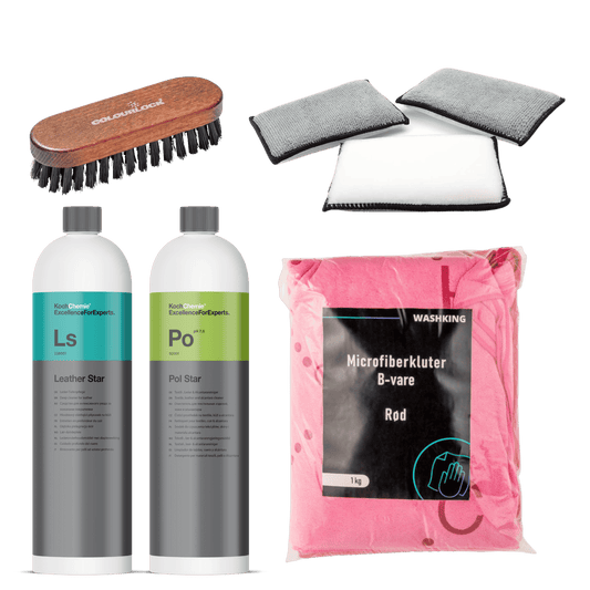 Skinnpleiepakken – Skånsom rens og pleie av alt skinninteriør
